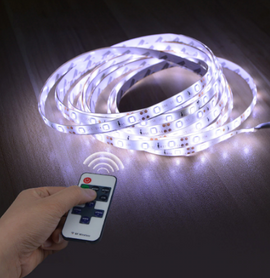 LED Under Cabinet Light White/Warm White Dimmable LED lamp Strip with RF Dimmer 60leds/m Flexible LED tape kitchen closet light