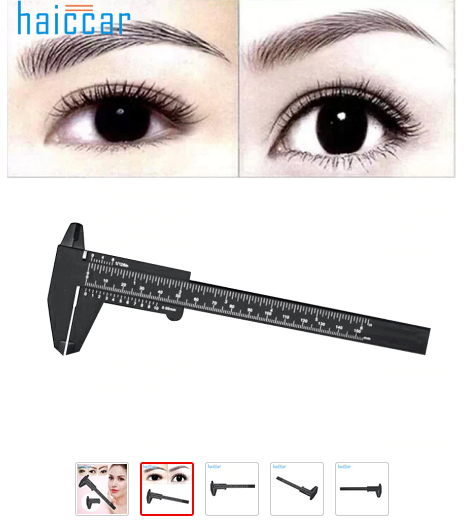 New Arrival HAICAR 1PC Microblading Reusable Makeup Measure Eyebrow Guide Ruler Permanent Tools Pretty Tattoo accesories
