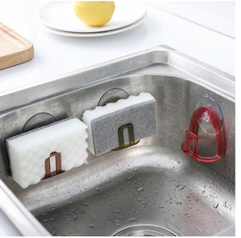 Free Shipping High Quality ABS PVC Suction Cup Sink Drain Rack Sponge Storage Holder Kitchen Sink Soap Rack Drain Rack