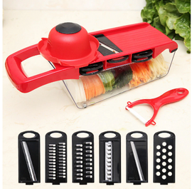 6 In 1 New Upgraded Multi-function Vegetable Slicer Potato Fruit Melon Peeler Manual Vegetable Chopper Kitchen Accessories