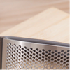 Manual Garlic Press Rocker with Handle Stainless Steel Garlic Crusher Squeezer Slicer Mincer Chopper Kitchen Gadget Tool