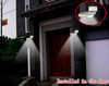 10pcs Solar Powered Lamp Energy saving Outdoor 16 LED Wall Garden Yard Street Ray and Human body activated lightLight