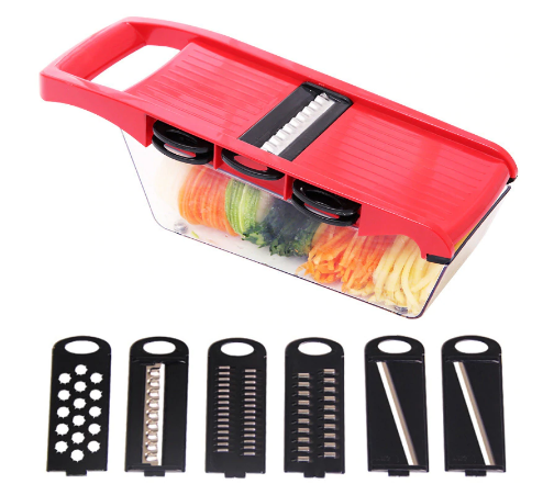 6 In 1 New Upgraded Multi-function Vegetable Slicer Potato Fruit Melon Peeler Manual Vegetable Chopper Kitchen Accessories
